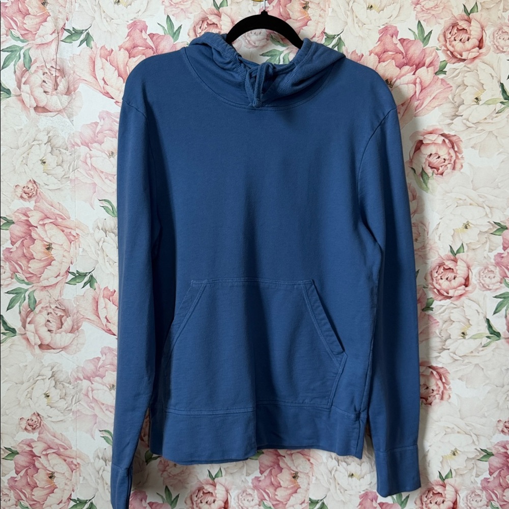 4-American Giant Men’s Blue Midweight Pullover Hoodie Sweater sz S USA MADE